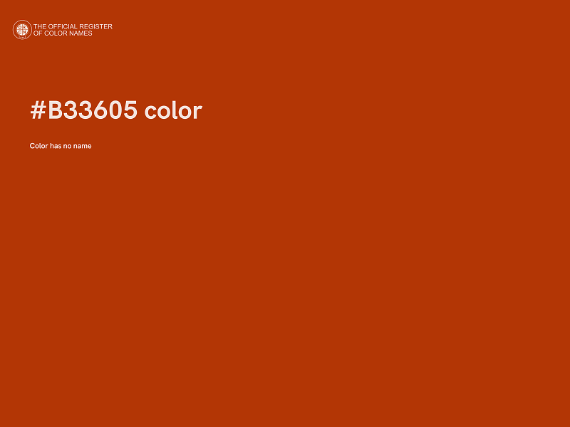 #B33605 color image