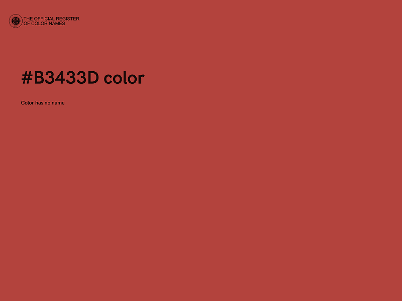 #B3433D color image