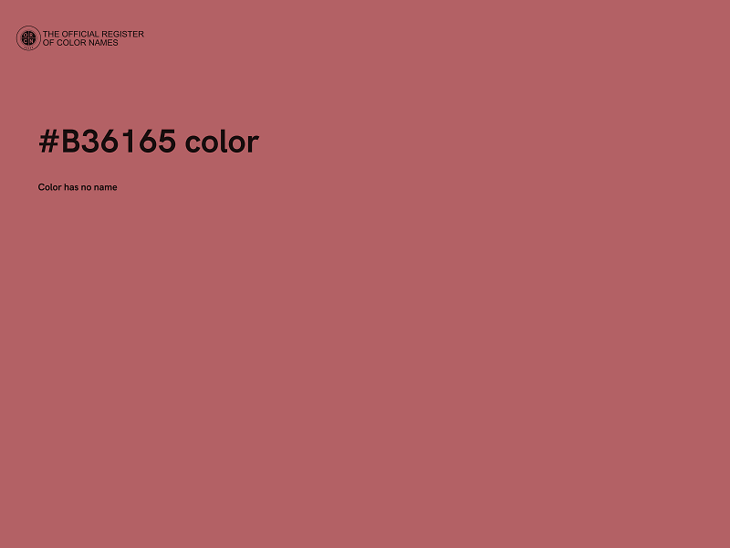 #B36165 color image