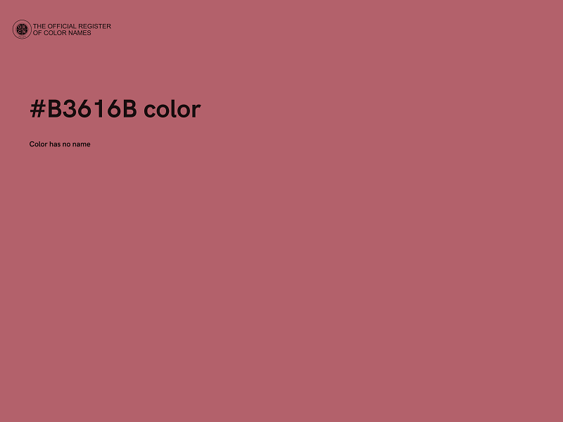 #B3616B color image