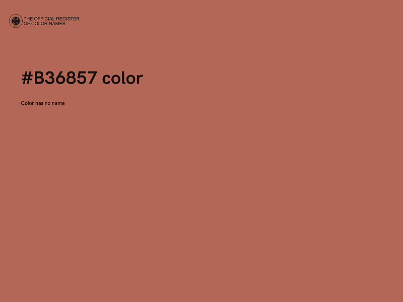 #B36857 color image