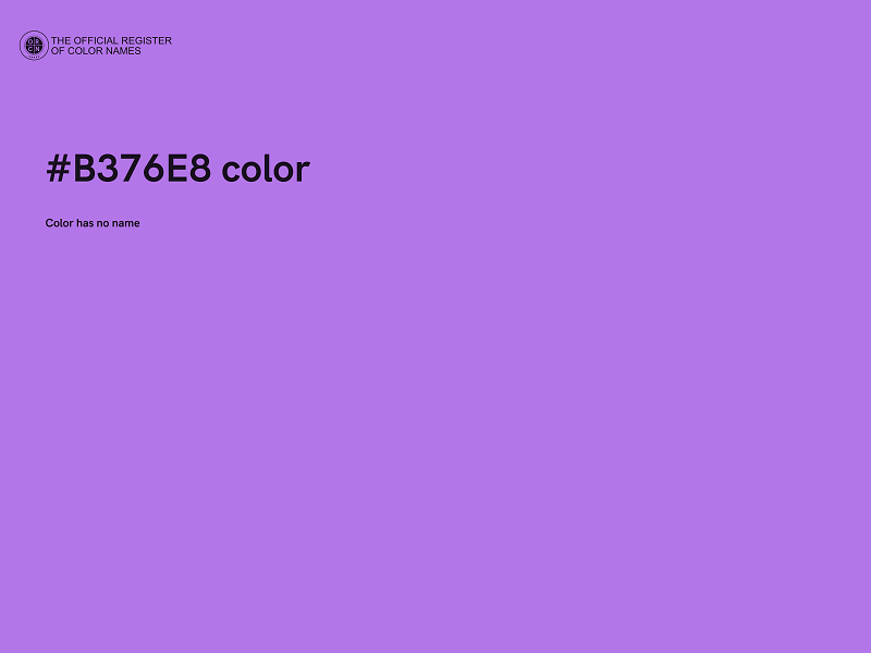 #B376E8 color image