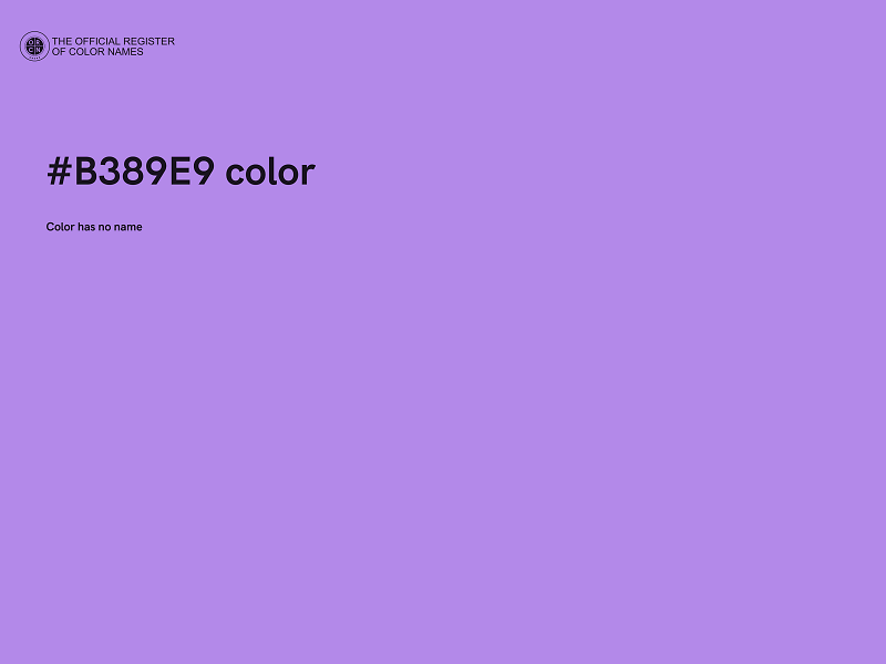 #B389E9 color image