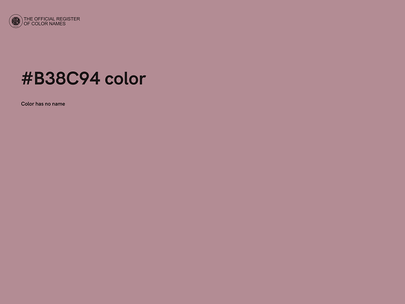 #B38C94 color image