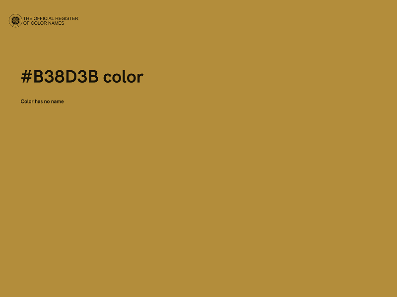 #B38D3B color image