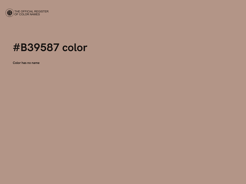 #B39587 color image