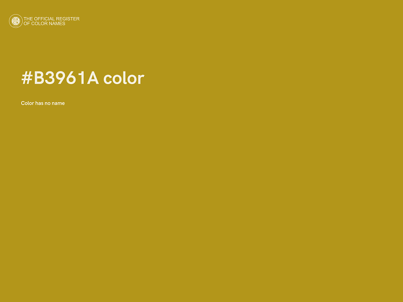 #B3961A color image