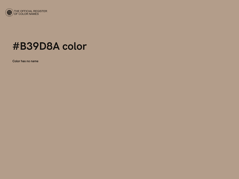 #B39D8A color image