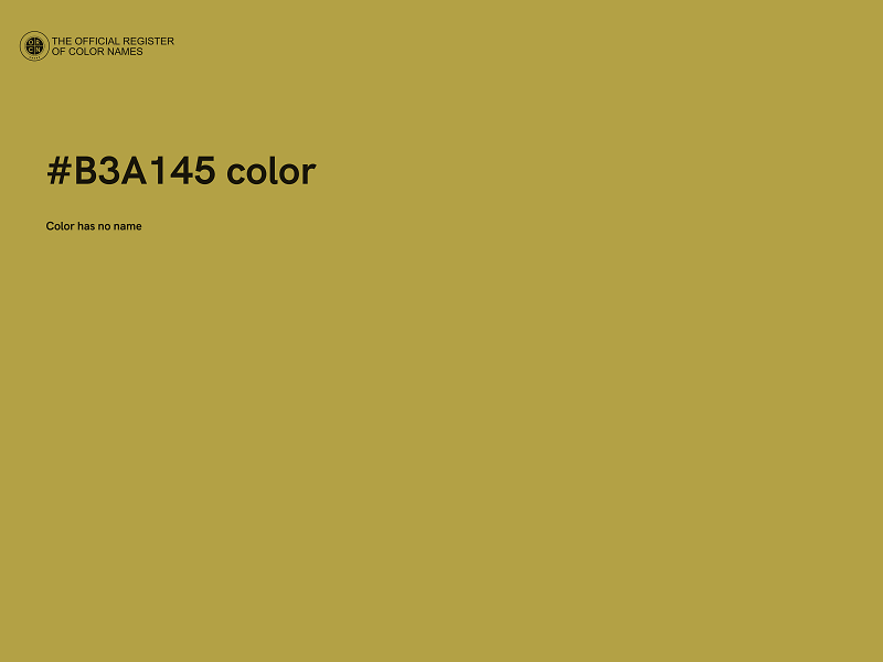 #B3A145 color image