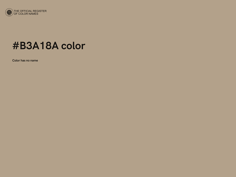 #B3A18A color image