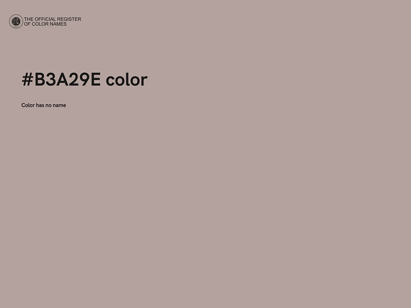 #B3A29E color image