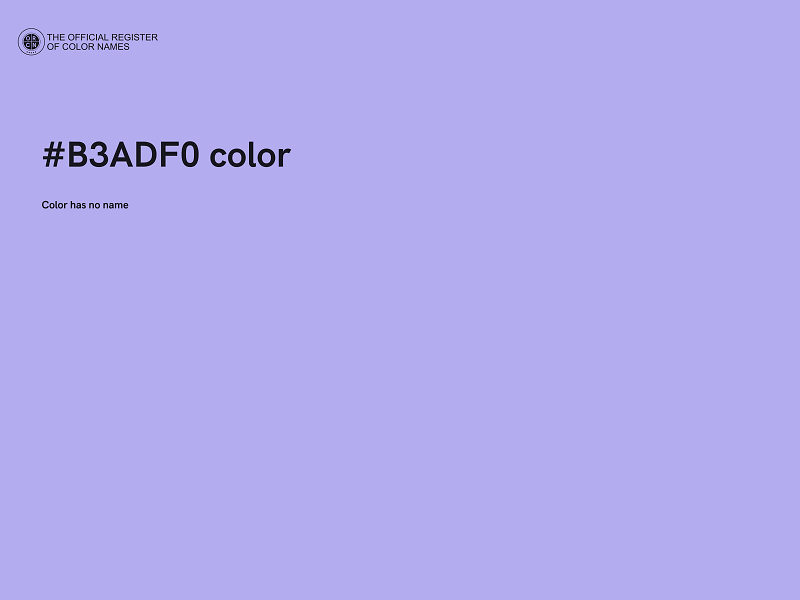 #B3ADF0 color image