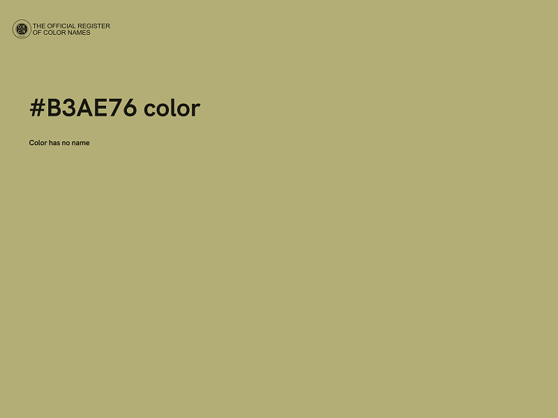 #B3AE76 color image