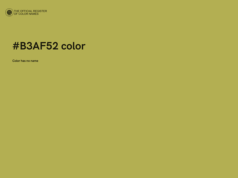 #B3AF52 color image