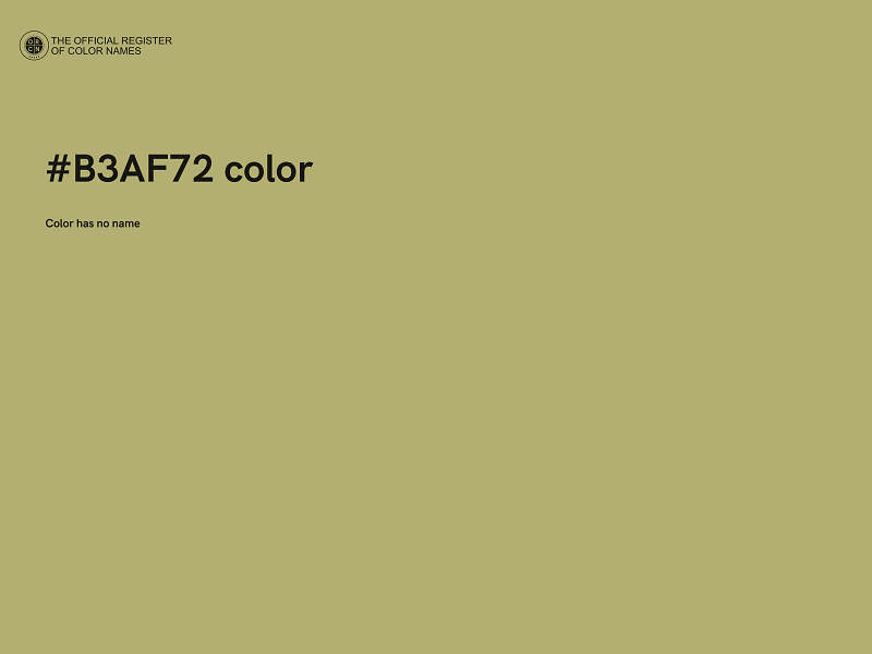 #B3AF72 color image