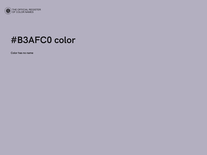 #B3AFC0 color image