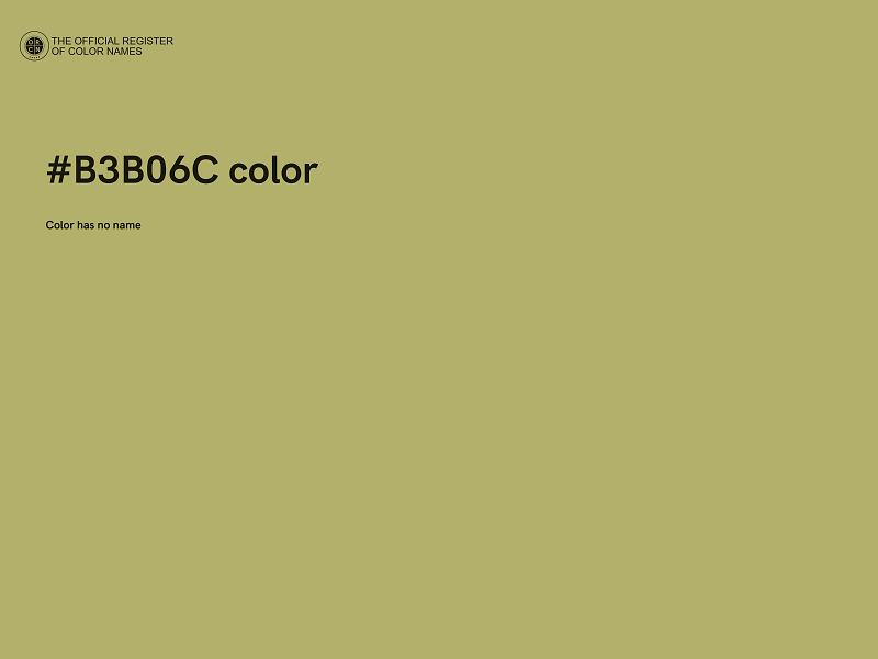 #B3B06C color image