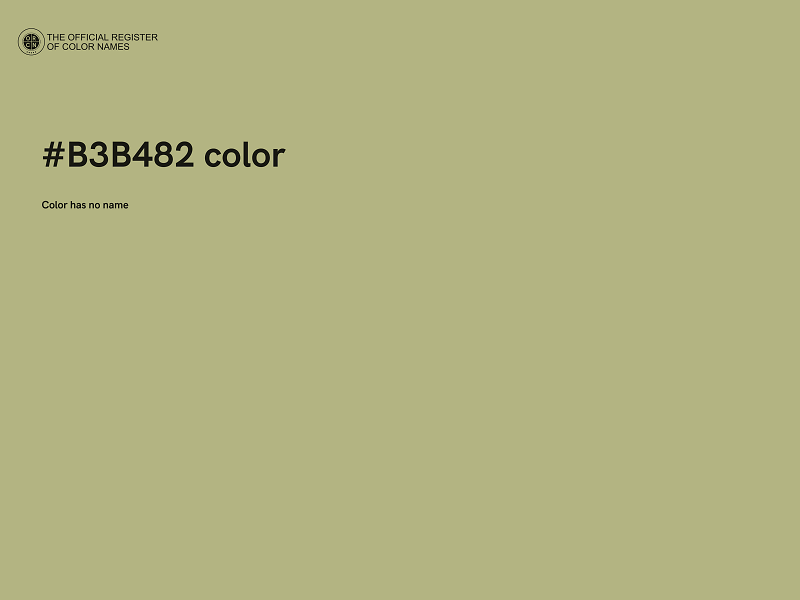 #B3B482 color image