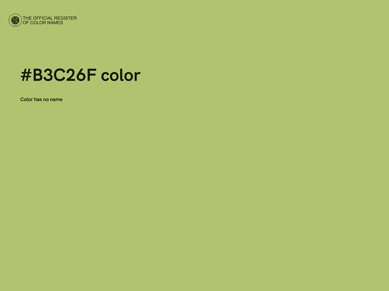 #B3C26F color image