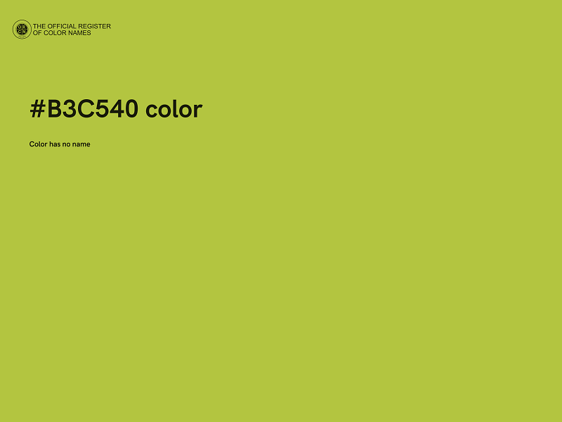 #B3C540 color image