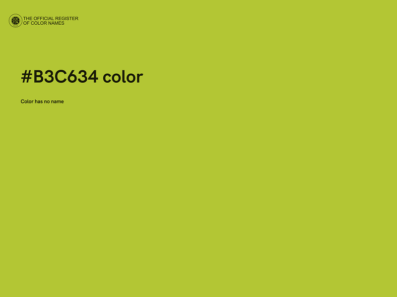 #B3C634 color image