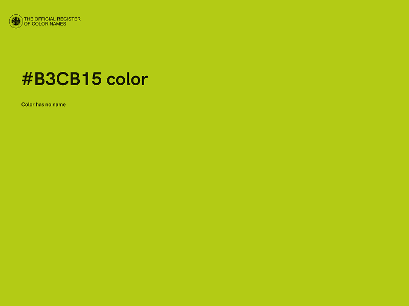 #B3CB15 color image