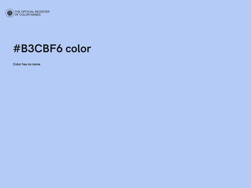 #B3CBF6 color image