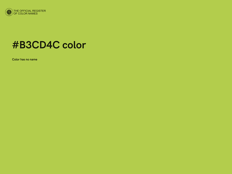 #B3CD4C color image