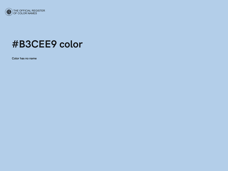 #B3CEE9 color image