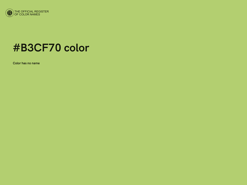 #B3CF70 color image