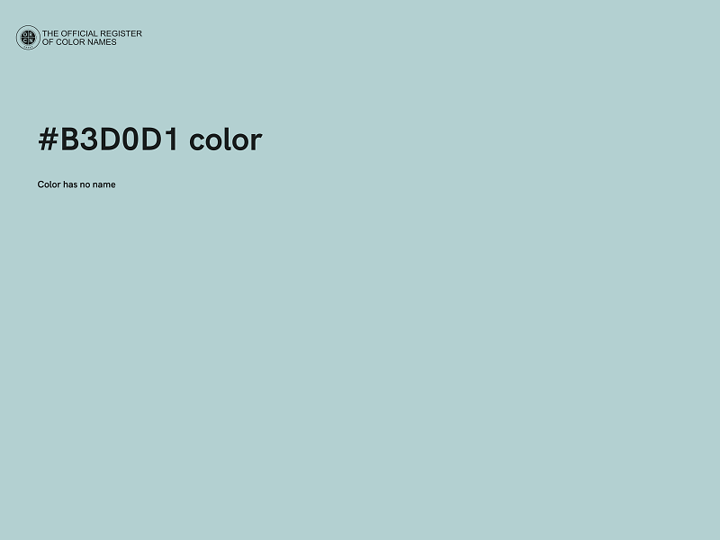 #B3D0D1 color image