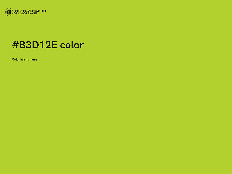 #B3D12E color image