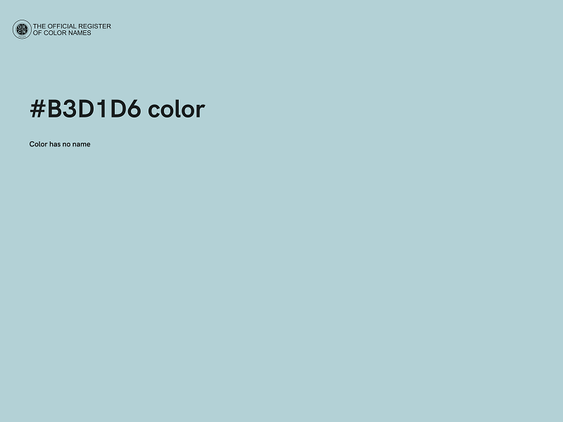 #B3D1D6 color image