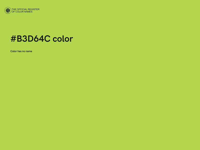 #B3D64C color image