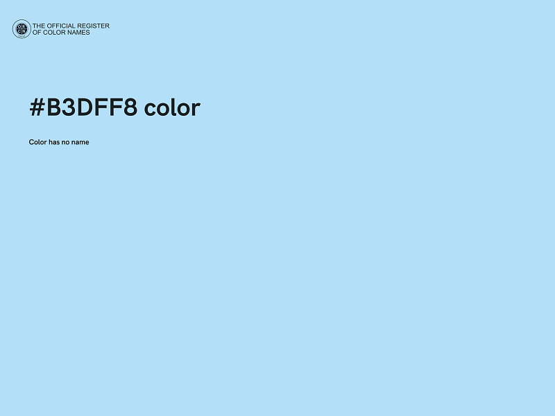 #B3DFF8 color image