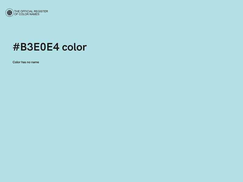 #B3E0E4 color image