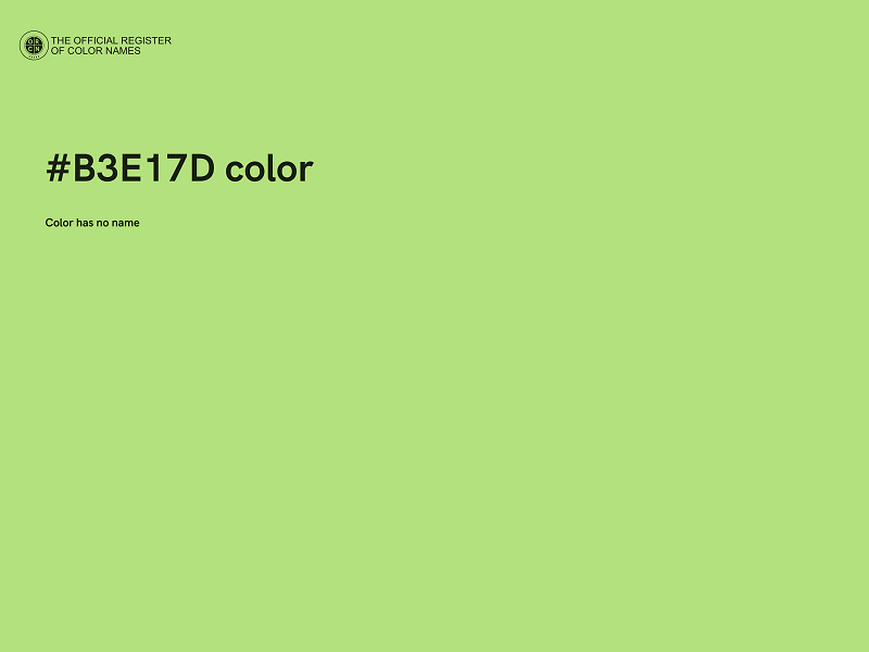 #B3E17D color image