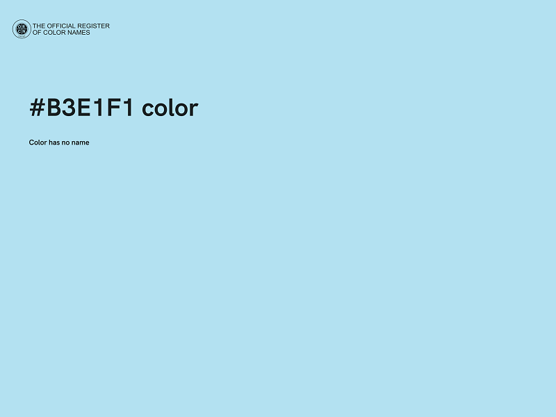 #B3E1F1 color image