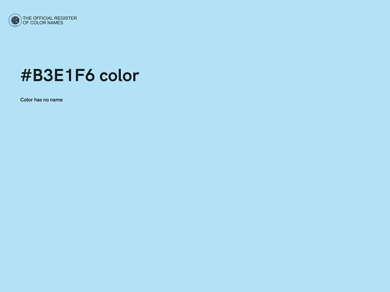 #B3E1F6 color image