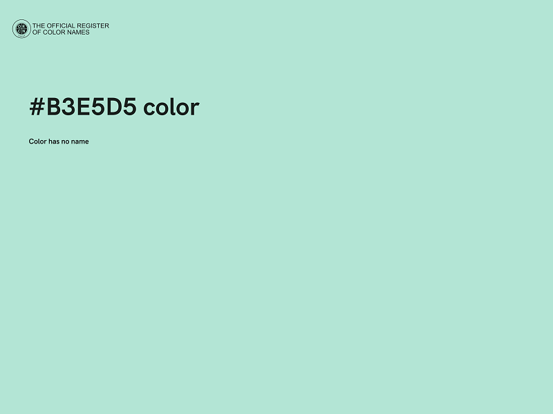 #B3E5D5 color image