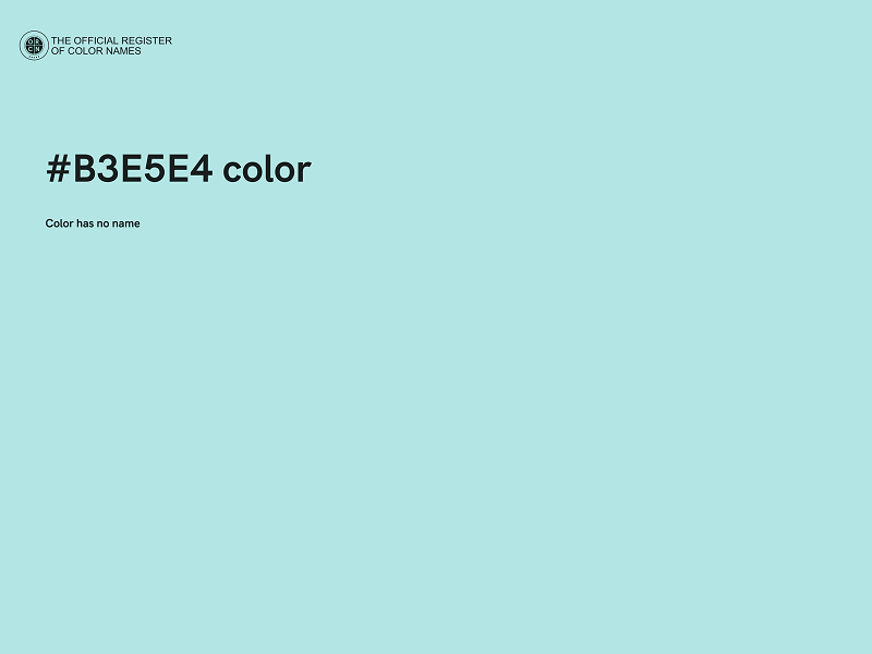 #B3E5E4 color image