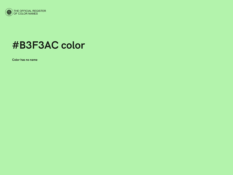 #B3F3AC color image