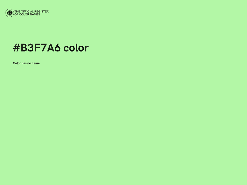 #B3F7A6 color image