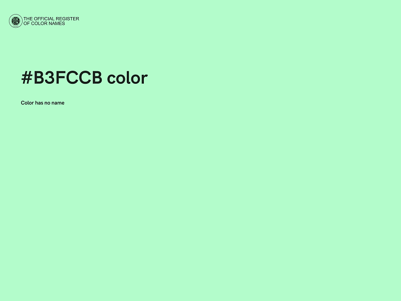 #B3FCCB color image