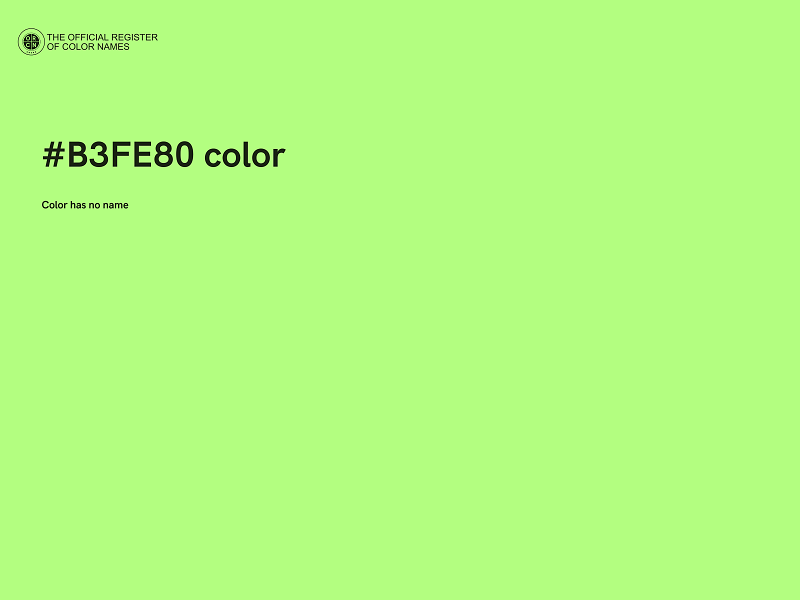 #B3FE80 color image