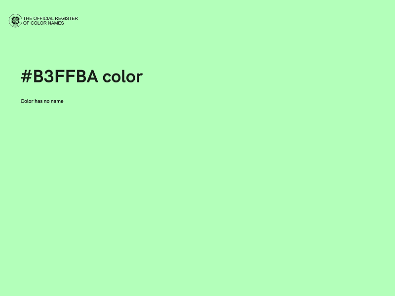 #B3FFBA color image