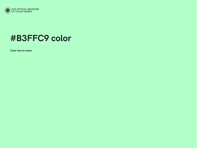 #B3FFC9 color image