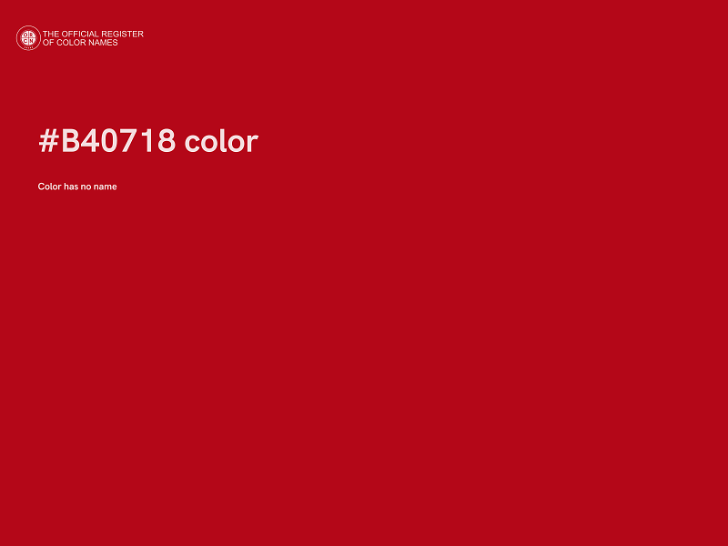 #B40718 color image