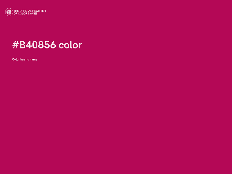 #B40856 color image