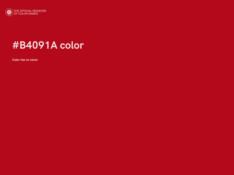 #B4091A color image